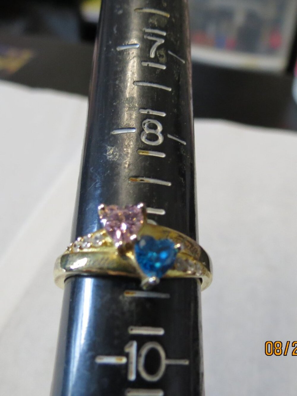 Like New-Size 9 Cross My Heart- Inscribed Ring